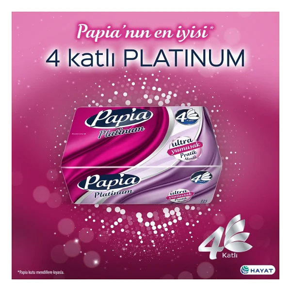 Papia Platinum Pratik Mendil 125'lı (18 Paket X 125 Yaprak) - Görsel 3