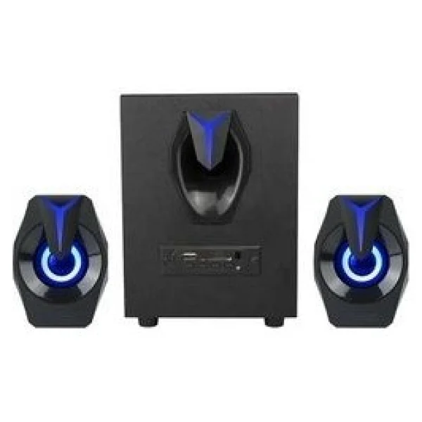Tastech Multimedya Bluetooth Hoparlör Sd Kart USB 2.1 Kanal Subwoofer 2+1 Işıklı PC Speaker - Görsel 3