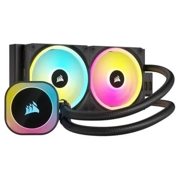 Corsair İcue Lınk H100i RGB Aıo Cw-9061001-Ww 240 Mm İşlemci Sıvı Soğutucu - Görsel 6