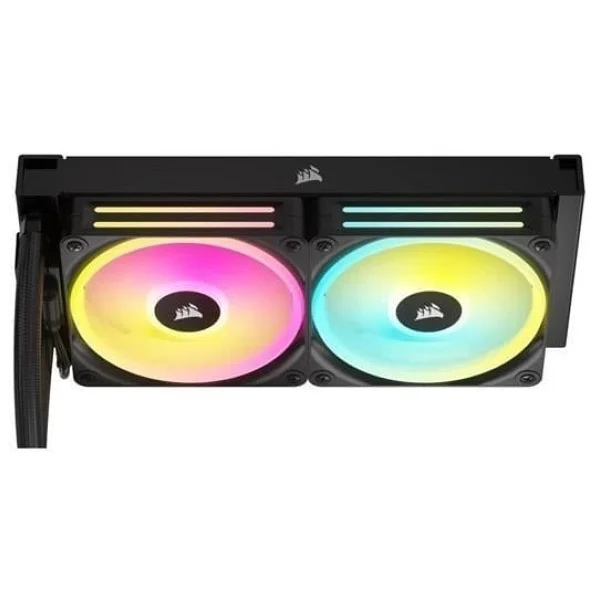 Corsair İcue Lınk H100i RGB Aıo Cw-9061001-Ww 240 Mm İşlemci Sıvı Soğutucu - Görsel 3