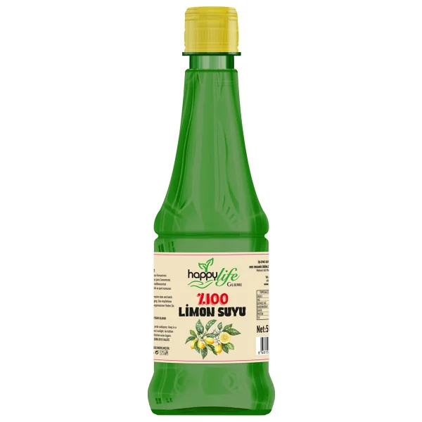 Happy Life Gurme %100 Limon Suyu 500 Ml - Görsel 3