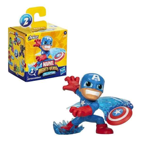 Marvel Avengers Mighty Verse Captain America Aksiyon Figürü G0095 - Görsel 10