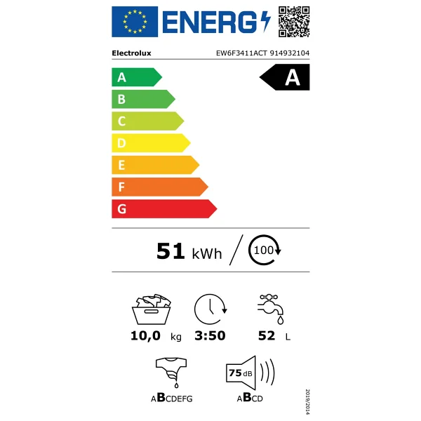 Electrolux Ew6f3411act 1400 Devir 10 Kg Çamaşır Makinesi - Görsel 5