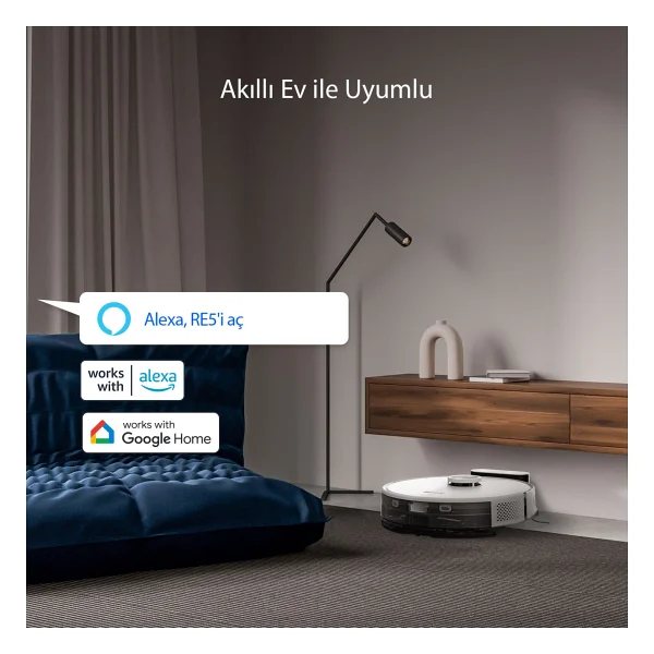 Ezviz Re4 Plus Çöp İstasyonlu Akıllı Robot Süpürge - Görsel 6