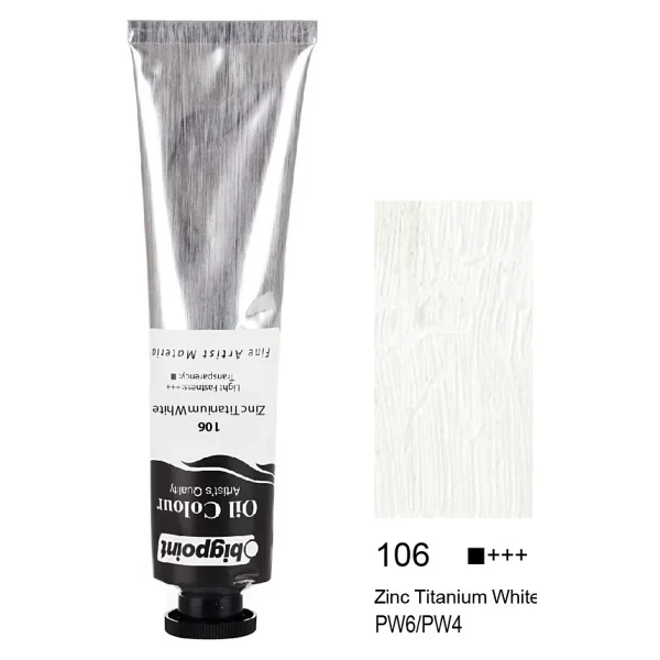 Bigpoint 200 Ml Yağlı Boya 106 Zinc Titanium White - Görsel 4