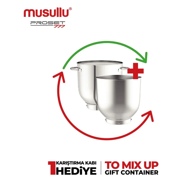 Musullu Proset Msl-3006 6.5 Lt 1800 W Stand Mikser - Görsel 4