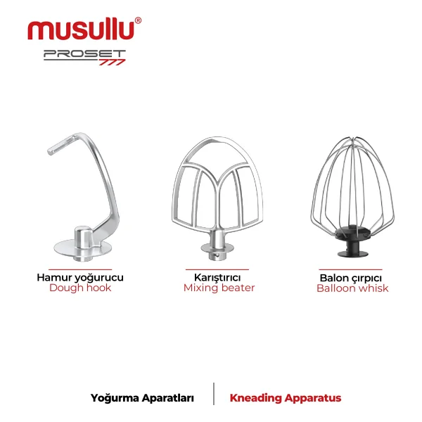 Musullu Proset Msl-3006 6.5 Lt 1800 W Stand Mikser - Görsel 6