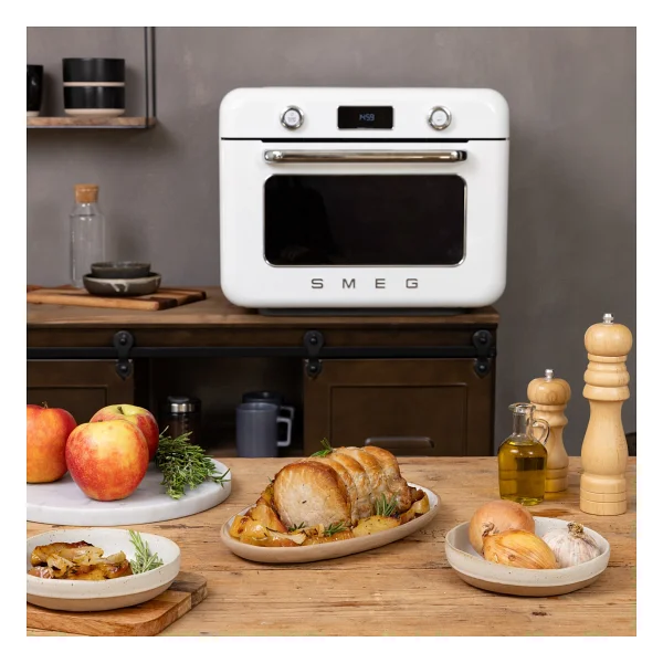 Smeg Cof01wheu Beyaz Tezgah Üstü Kombi Fırın - Görsel 5