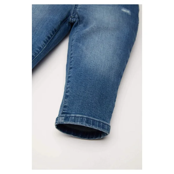 Defacto Paperbag Düz Paça Jean Pantolon Kız Bebek D1532a524au Mavi - Görsel 3