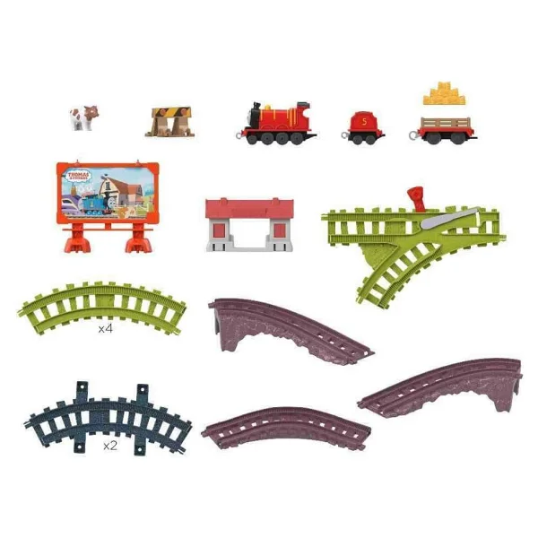 Thomas ve Arkadaşları James And The Cow Corral Tren Seti HWX66 - Görsel 3