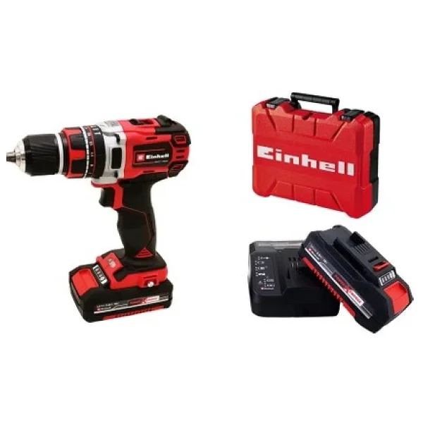 Çantalı Einhell Tp-CD 18/50 Li-İ Bl Çift Akülü 2 Ah Darbeli Matkap - Garantili - Orijinal Ambalajında - Görsel 6