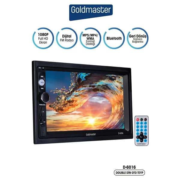 Goldmaster D6016 7" Double Din Multimedya - Görsel 5