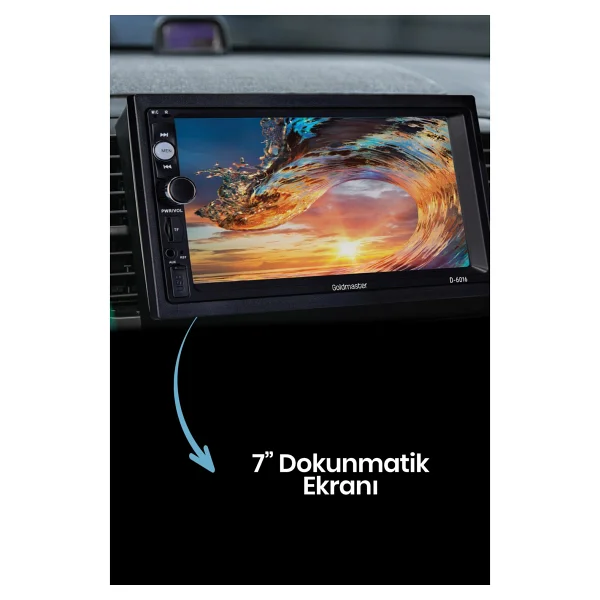 Goldmaster D6016 7" Double Din Multimedya - Görsel 4