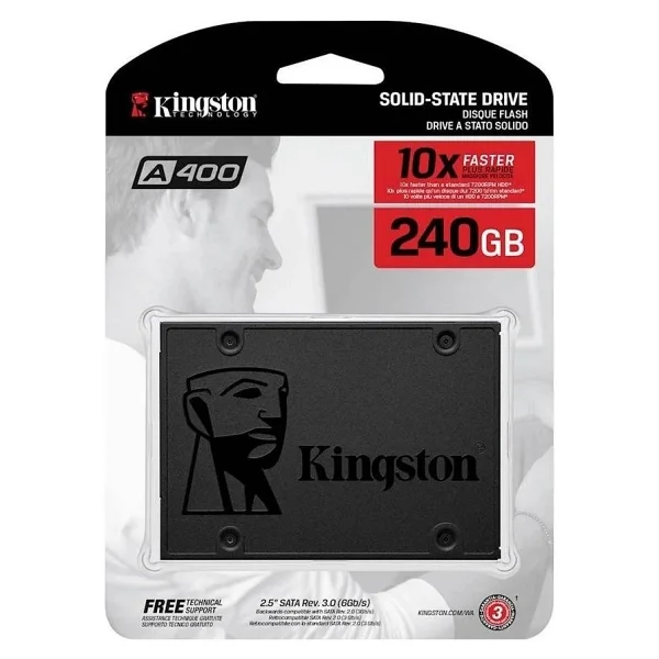 Kingston A400 240gb 2.5'' Sata SSD (500-350mb/S) - 1 Adet - Görsel 2