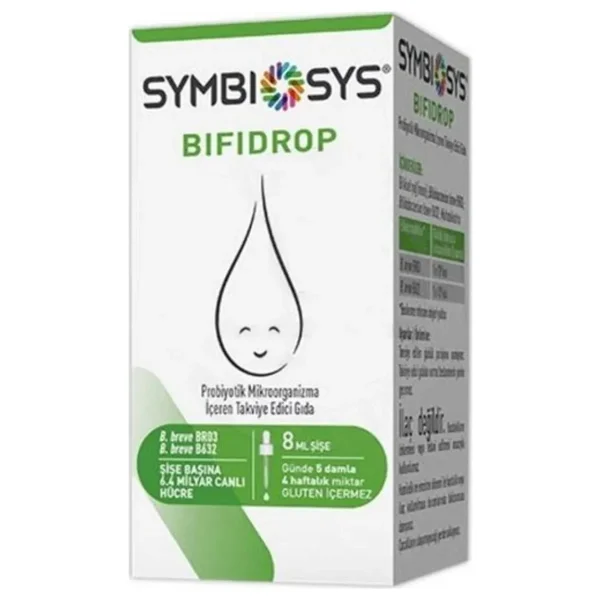 Symbiosys Bifidrop 8 ml Probiyotik Damla İçeren Takviye Edici Gıda Türkiye Menşeli - Görsel 3