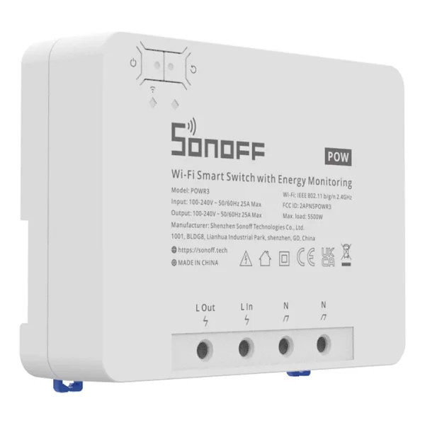 Sonoff Pow R3 25ah Güç Ölçerli Akıllı Röle - Görsel 3