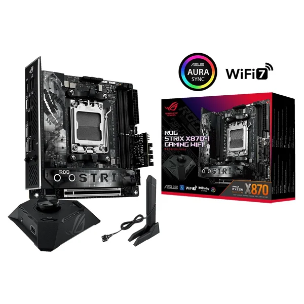 Asus Rog Strix X870-I Gaming Wi-Fi AMD Am5 DDR5 Mini Itx Anakart - Görsel 3