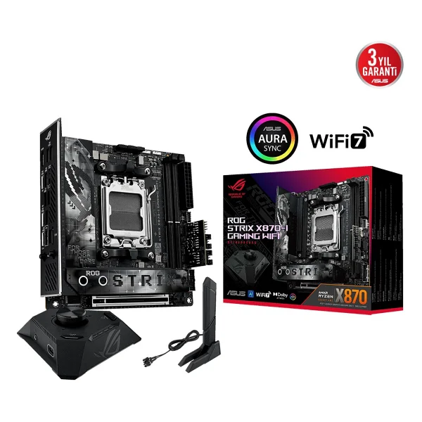 Asus Rog Strix X870-I Gaming Wi-Fi AMD Am5 DDR5 Mini Itx Anakart - Görsel 4