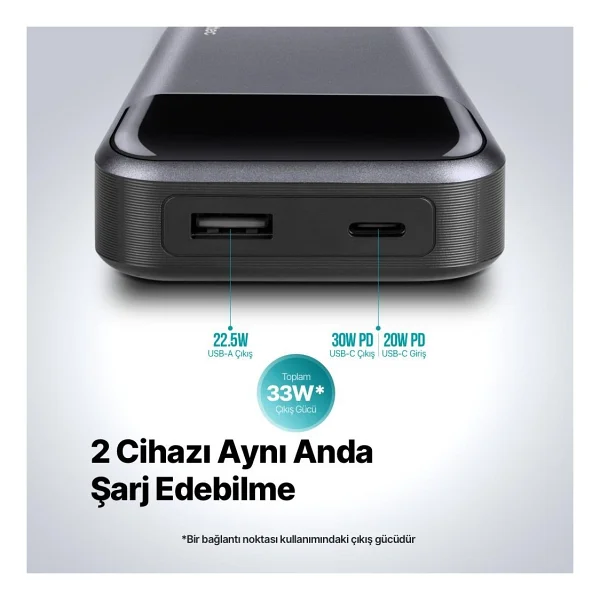Ttec Recharger Pro Lcd 2bb214 30 W 10000 mAh Hızlı Şarj Powerbank - Görsel 4