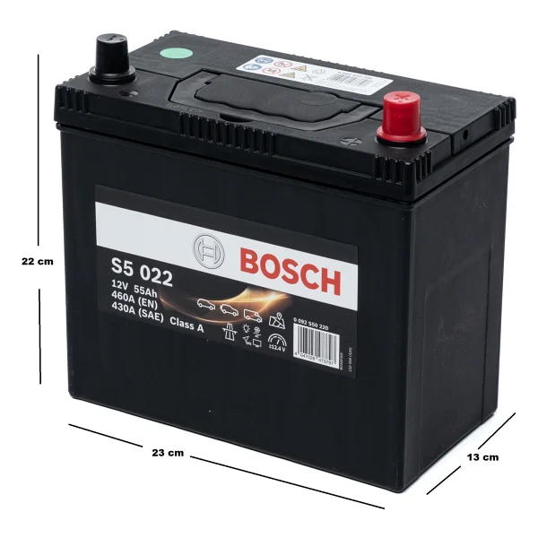 Bosch S5 022 12 V 55 Ah 460 A Akü - Görsel 2