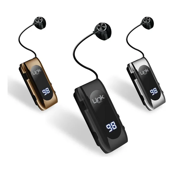 Linktech V80 Pro Makaralı Siyah Kulak İçi Bluetooth Kulaklık - Görsel 5