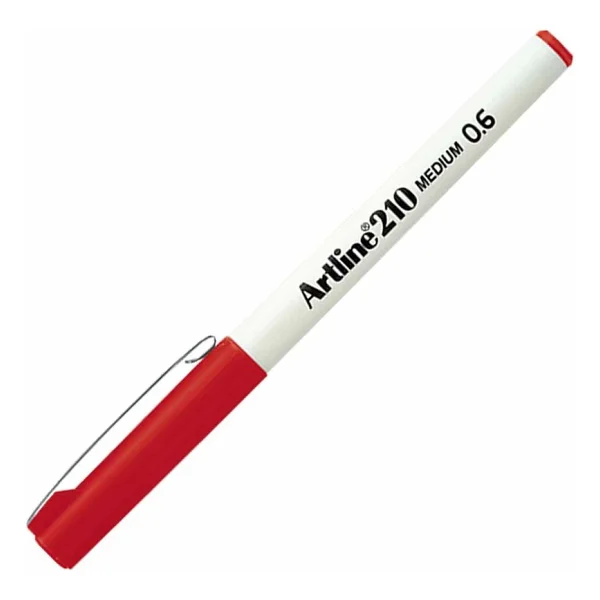 Artline 210 Fineliner Kırmızı 0.6 Mm Orta Uçlu Keçeli Kalem - Görsel 2