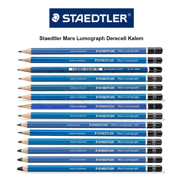 Staedtler Mars Lumograph Dereceli Kalem - Görsel 2