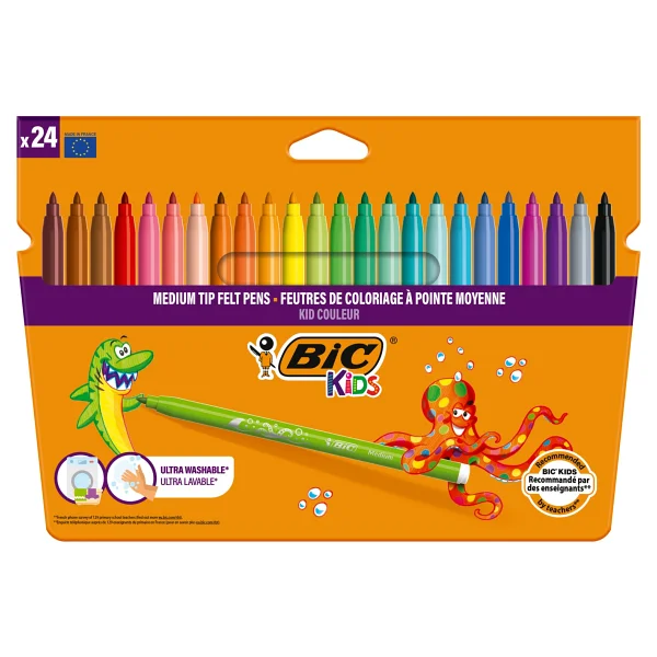 Bic Kid Couleur Ultra Yıkanabilir 24'lü Keçeli Kalem Seti - Görsel 4