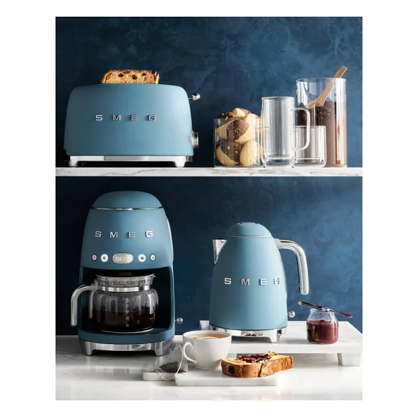 Smeg Dcf02sbmeu Retro Mat Mavi Filtre Kahve Makinesi - Görsel 6
