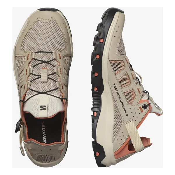 Salomon Techamphibian 5 L47750800 Haki Kadın Outdoor Ayakkabı - Görsel 2
