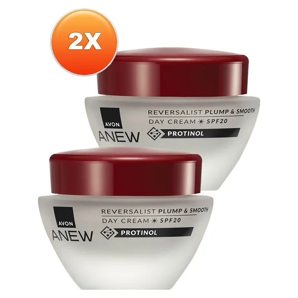 Avon Anew Reversalist Plump & Smooth Gündüz Kremi Spf20 50 Ml. İkili Set - Görsel 2