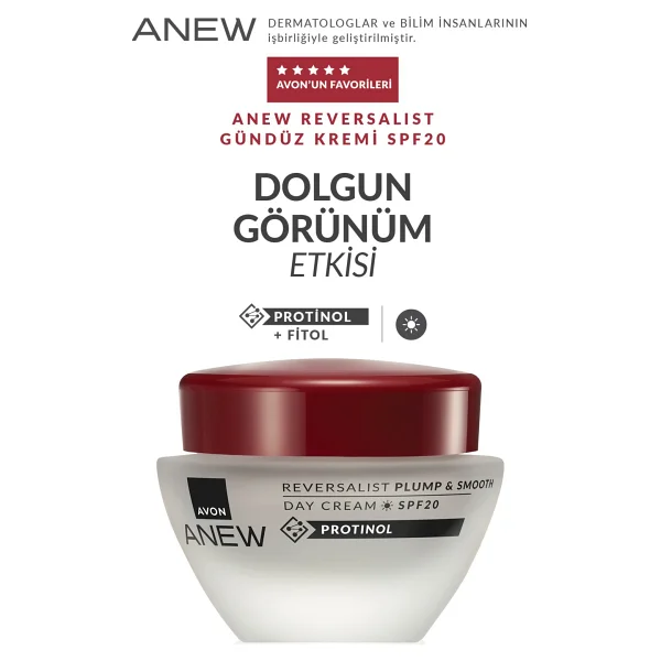 Avon Anew Reversalist Plump & Smooth Gündüz Kremi Spf20 50 Ml. İkili Set - Görsel 3