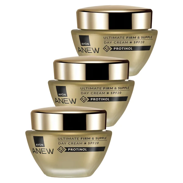 Avon Anew Ultimate Firm & Supple Gündüz Kremi Spf20 50 Ml. Üçlü Set - Görsel 6