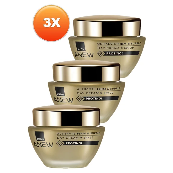 Avon Anew Ultimate Firm & Supple Gündüz Kremi Spf20 50 Ml. Üçlü Set - Görsel 2