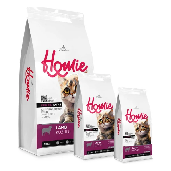Homie Super Premium Kuzu Etli 1.5 Kg Anne Ve Yavru Kedi Maması - Görsel 2