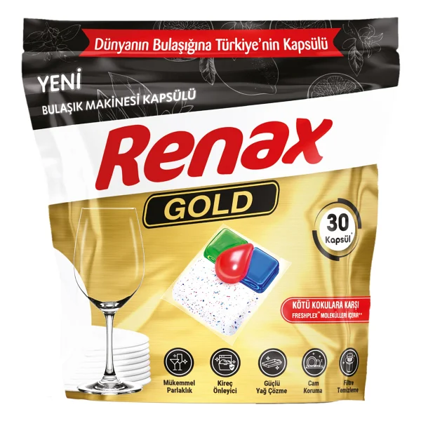 Renax Gold Bulaşık Makinesi Tableti 30'lu - Görsel 6
