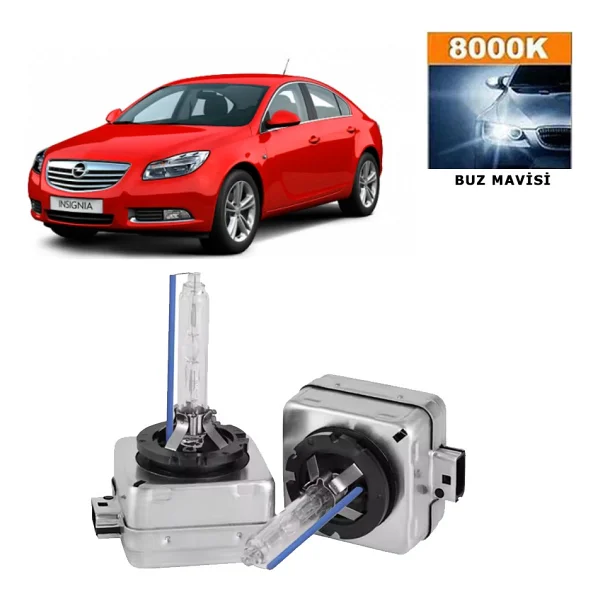 3 Tıkla Ople Insignia Cosmo 2014-2017 D3s / D3r 8000k Buz Mavisi Hıd Xenon Ampul 2 Adet - Görsel 2