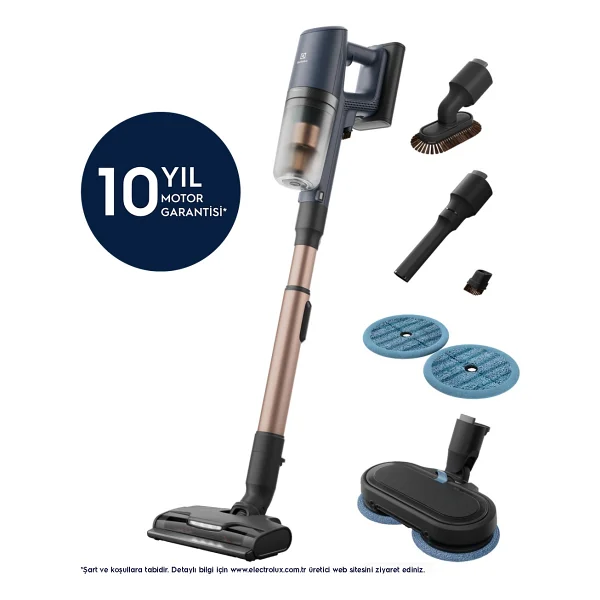 Electrolux Hygienic Wet 800 Ep82h25wet Şarjlı Dikey Süpürge - Görsel 9