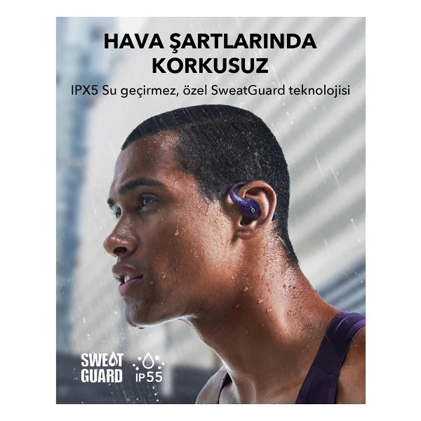 Anker Soundcore Aerofit Pro TWS Mor Open Ear Bluetooth Kulaklık - Görsel 7