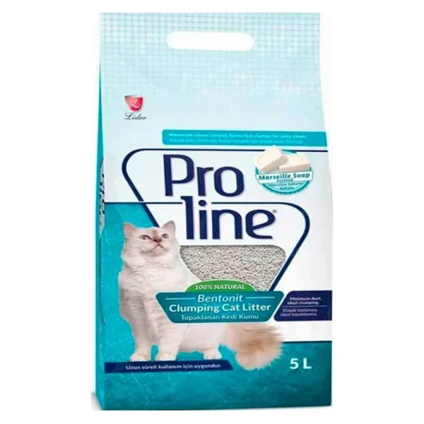 Proline Marsilya Sabunu Kokulu 5 Lt Bentonit Kedi Kumu - Görsel 4