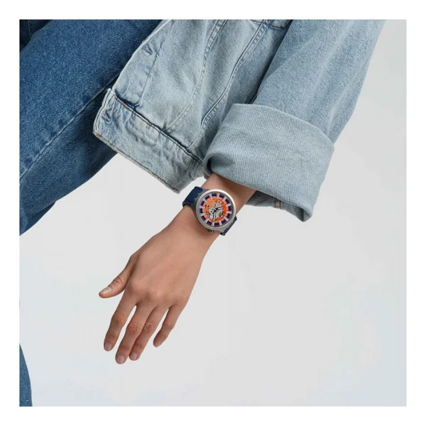 Swatch Big Bold Orange İn The Works Sb07s114 Erkek Kol Saati - Görsel 6