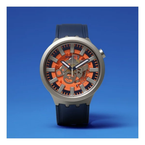 Swatch Big Bold Orange İn The Works Sb07s114 Erkek Kol Saati - Görsel 7