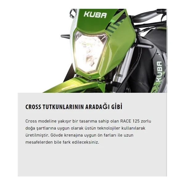 Kuba Race125 Cross 125 Cc Motosiklet - Görsel 2