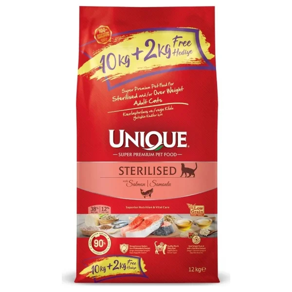 Unique Somonlu 12 Kg Kısırlaştırılmış Yetişkin Kedi Maması - Görsel 2