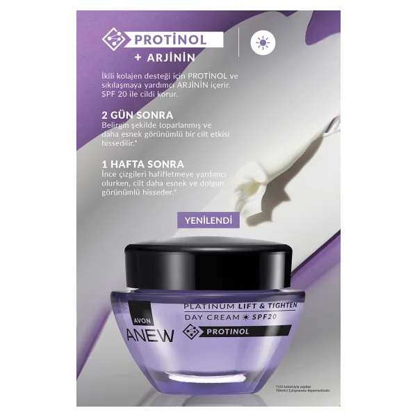 Avon Anew Platinum Lift & Tighten Gündüz Kremi Spf20 50 Ml. İkili Set - Görsel 5