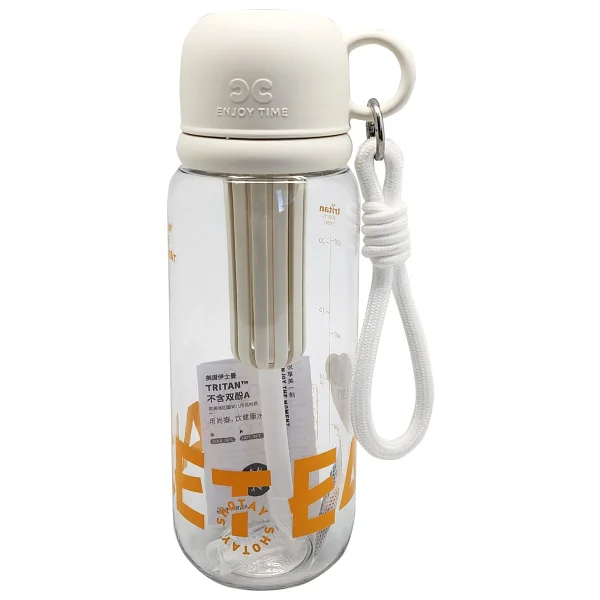 Shotay Cup Cover St-7122 Beyaz 800 Ml Tritan Pipetli Su Matarası - Görsel 2