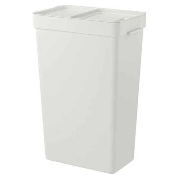 Ikea Hallbar 35 Litre Çöp Kutusu, Atık Ayırma, Çamaşır Ayırma Kutusu Açık Gri - Görsel 6