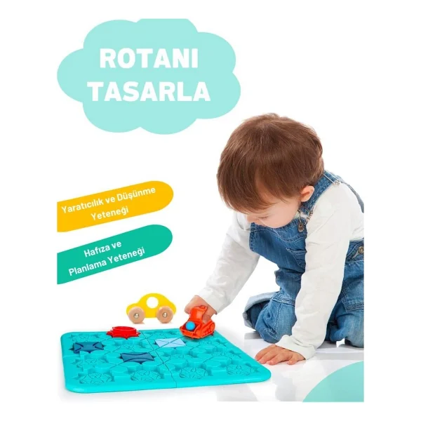 Neuygun Code & Go Kodlama Oyuncağı, Stem, Mantıksal Yol Oluşturma Oyuncağı, Eğitici Oyuncak, Yaratıcı Düşünme, Akıl Ve Zeka Oyunu - Mavi - Görsel 5