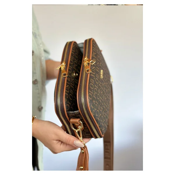 Just Polo Kadın 5 Bölmeli Ayarlanabilir Uzun Askılı Omuz Çantası 6 Bölmeli 28 X18 Cm 4023-Jp Taş - Beyaz - Siyah - Pembe - Krem - Görsel 10