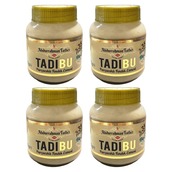 Abdurrahman Tatlıcı Tadıbu Parçacıklı Fındık Ezmesi 330 Gr 4'lü - Görsel 3